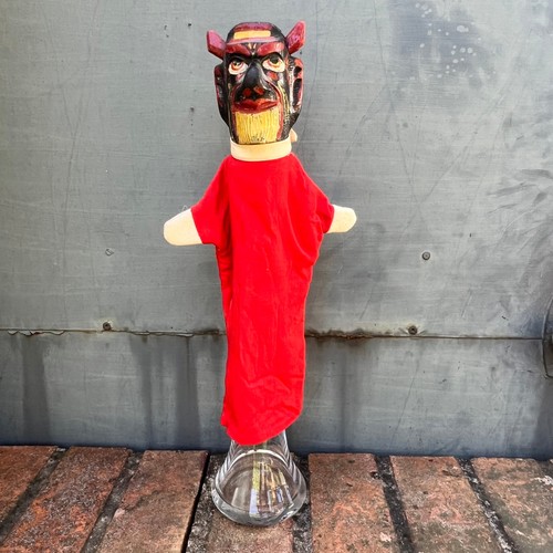 Antike handpuppe teufel - antike,