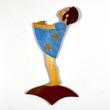 1940er Holz-Wandfigur