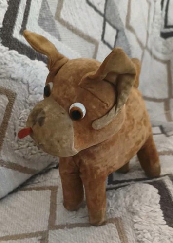 Antiker plüschhund stoffhund - plüschhund,