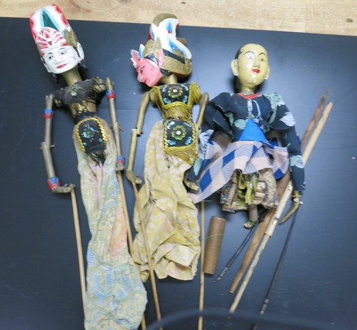 Antike asiatische stab puppen - asiatische,