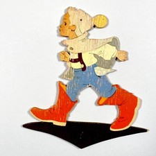 1960er Holz-Wandfigur