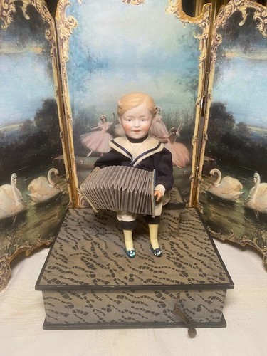 Antiker puppenautomat musicbox - antiker,