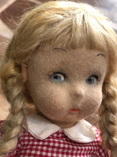 Alte filzpuppe stoffpuppe - filzpuppe,
