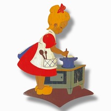 1950er Märchenholzbild