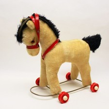 Vintage Plüschpferd auf